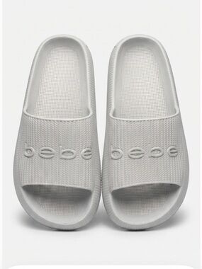 Bebe Cloud Pillow Gray Slip On Beach Pool Slides